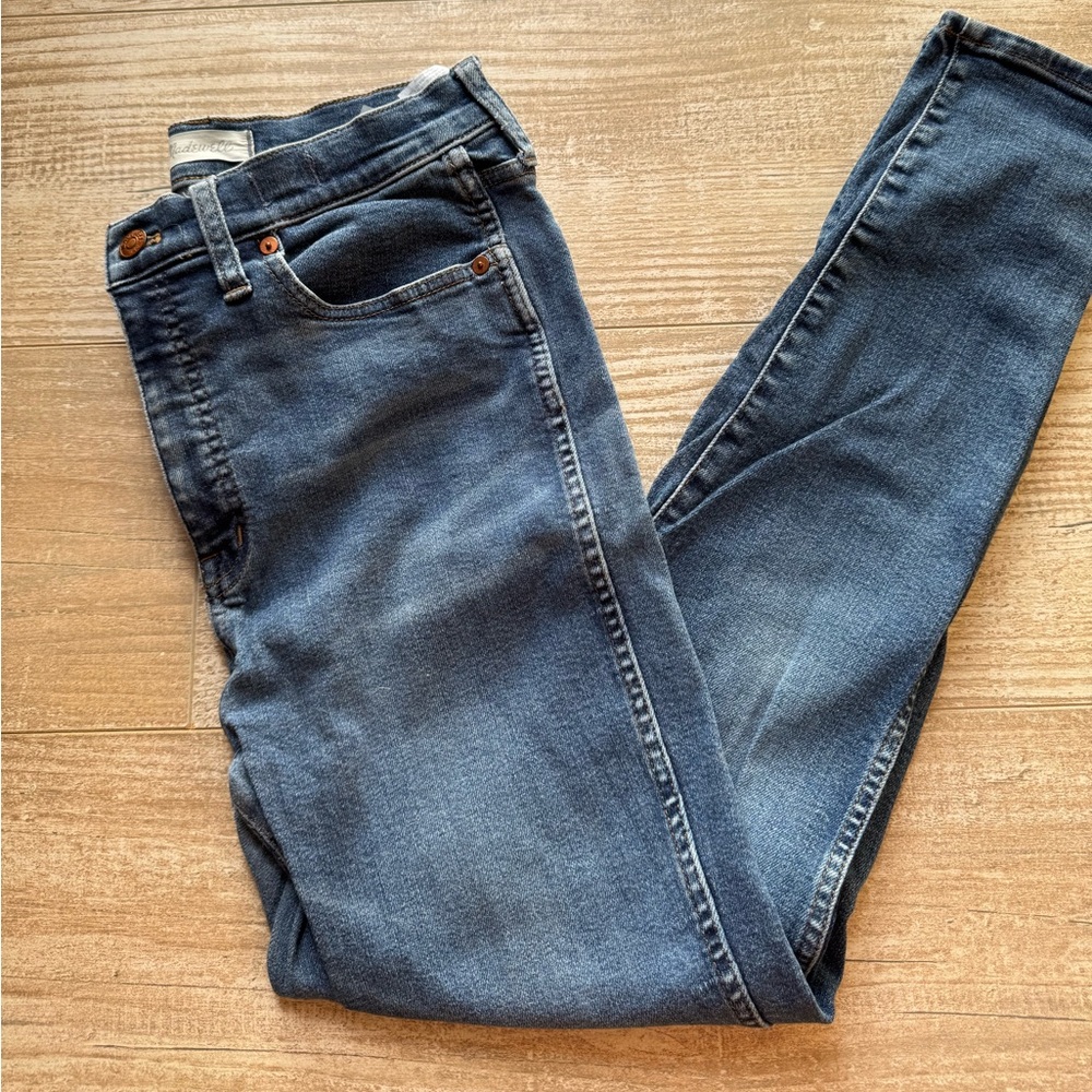 Madewell Blue Skinny Jeans with Tapered Fit